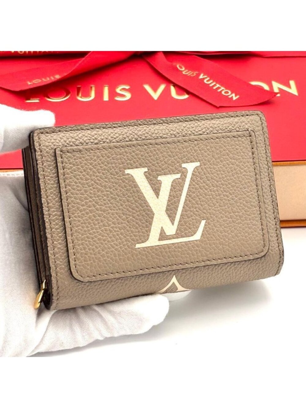 Louis Vuitton Wallet Portefeuille Clair Bicolor Tourterelle